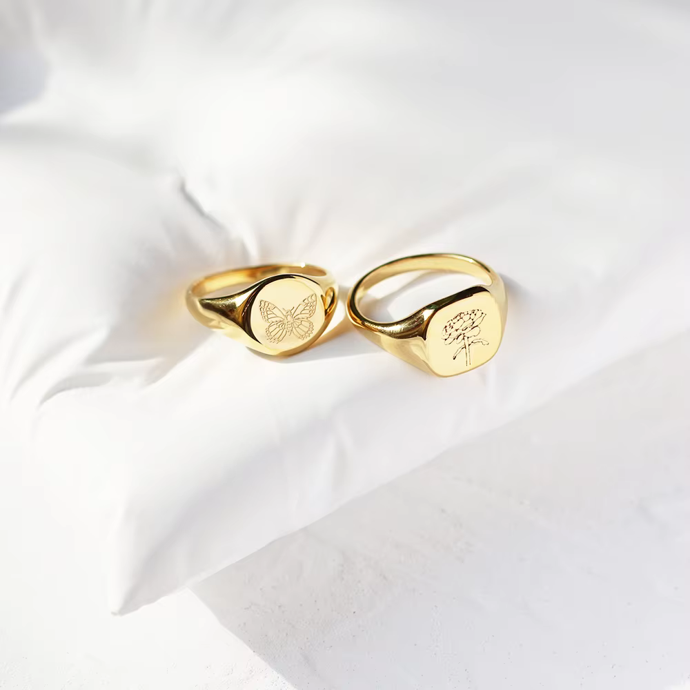 Amaiyllis – bague en or 18K minimaliste pour femmes