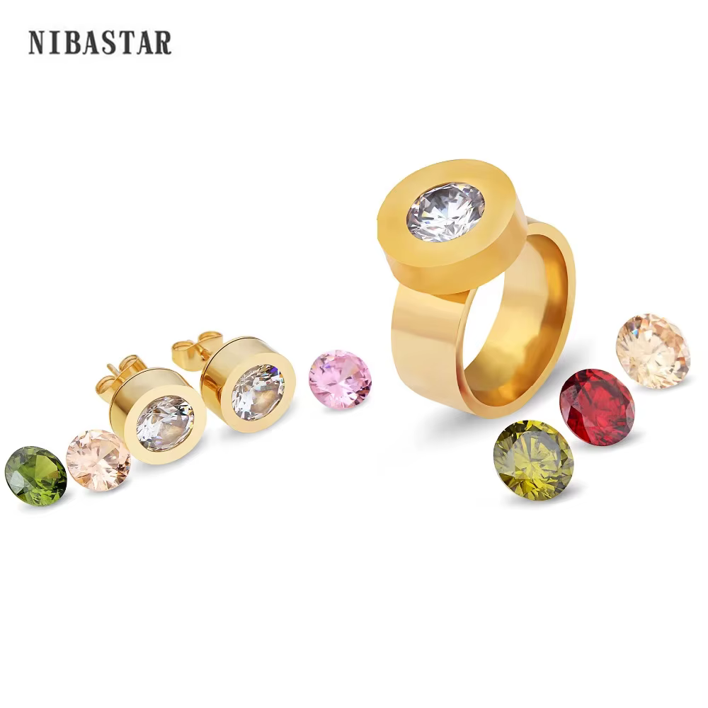 Ensemble de bijoux créatifs interchangeables en cristal