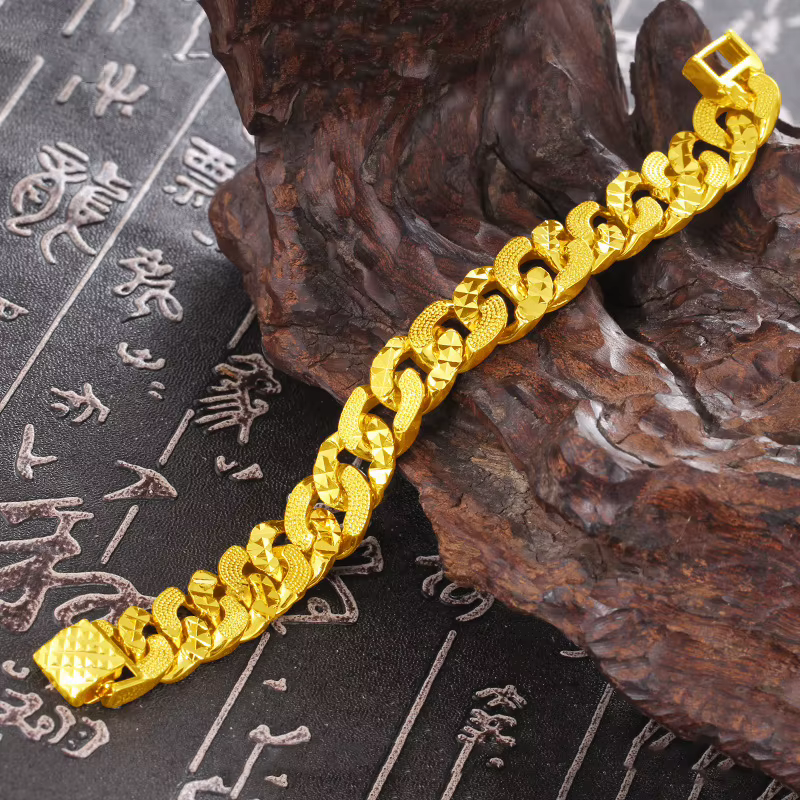 Forever Not Fade 24K or rempli bijoux Bracelets pour hommes femmes Pulseira Feminina Bizuteria Joyas mariage