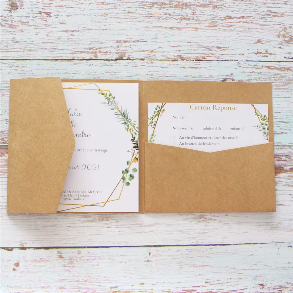 Invitations de mariage personnalisées