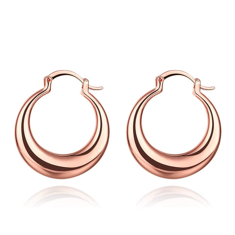Boucles d'oreilles couleur or Rose pour femmes