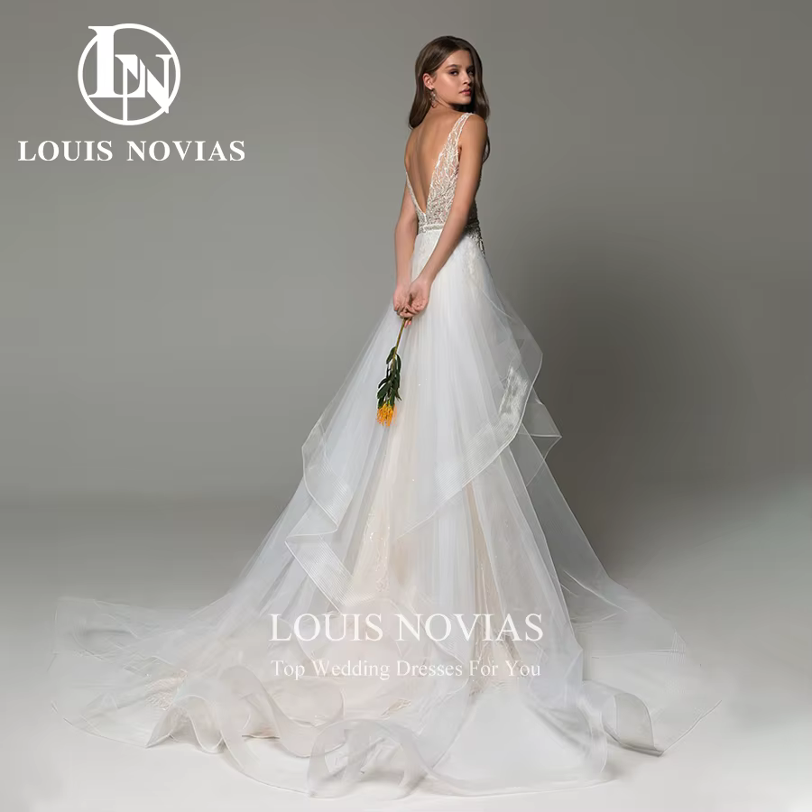 Robe de Mariée Sirène Sexy avec Traîne Amovible