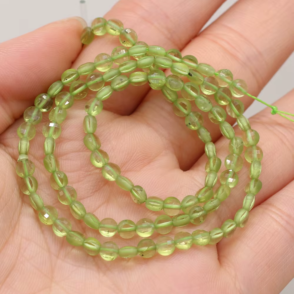 Olivine – perles en pierre Semi-précieuse naturelle