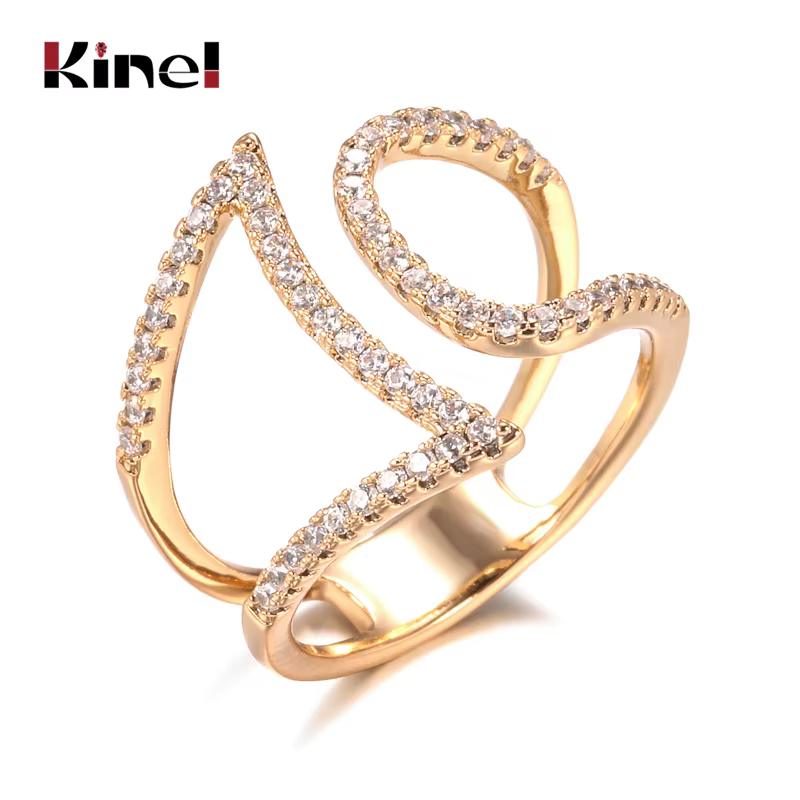 Kinel – bague en Zircon naturel pour femmes