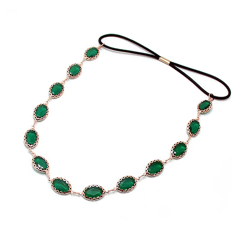 Élégant coloré bandeau de cheveux de mariage strass