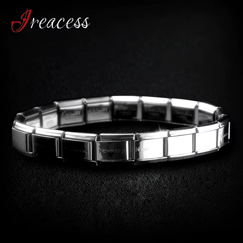 Nouveaux bracelets porte-bonheur en acier inoxydable pour femmes hommes bijoux de mode bracelets de corps bande