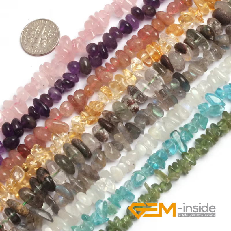 Assortiment de pierres naturelles 6x8mm