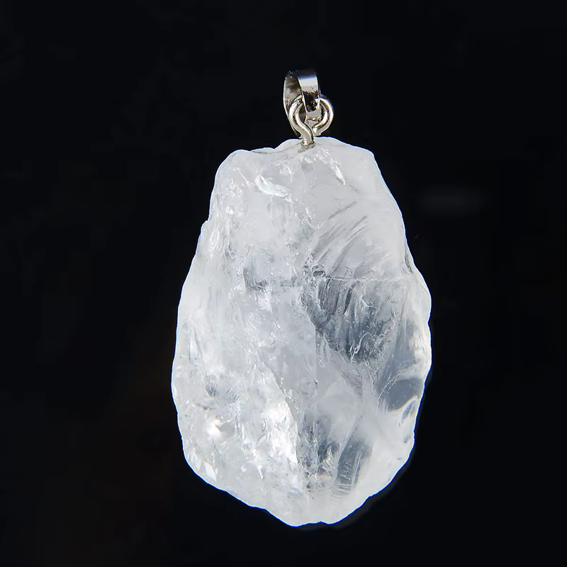Pendentif à breloque en pierre naturelle pour femmes, améthyste irrégulière Unique, cristal rose blanc jaune pour collier à faire soi-même, fabrication de bijoux, vente en gros