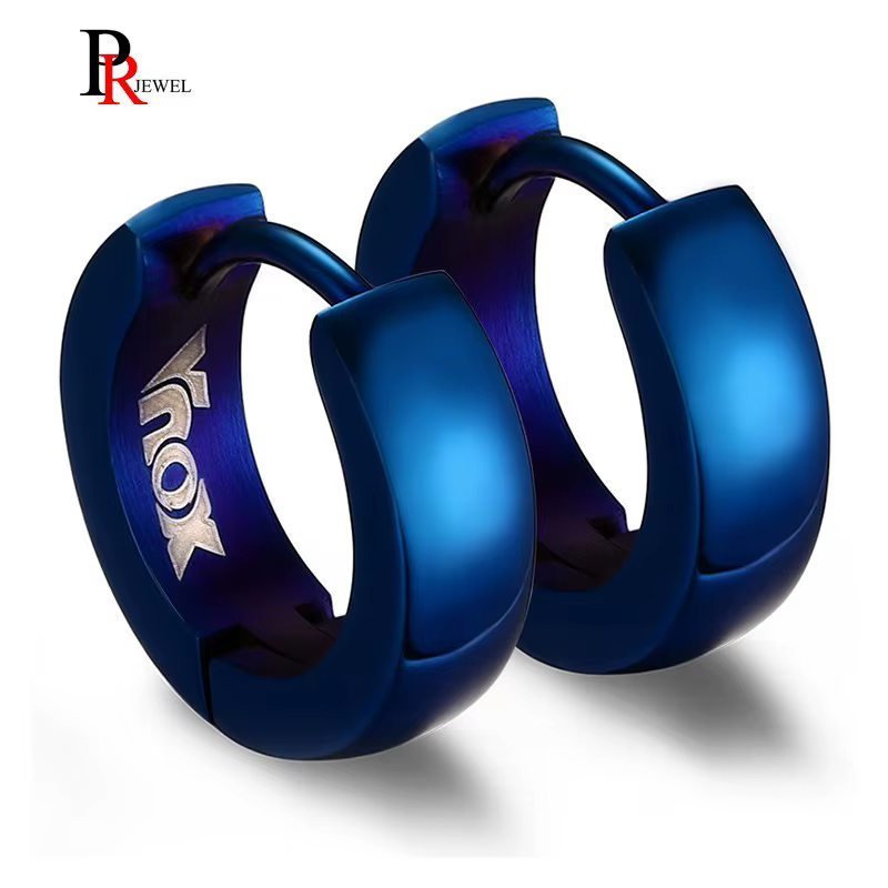 Boucles d'oreilles Punk Huggie pour hommes