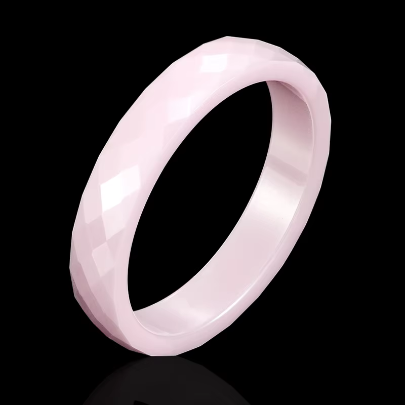 Bague en céramique découpée à la main pour femme