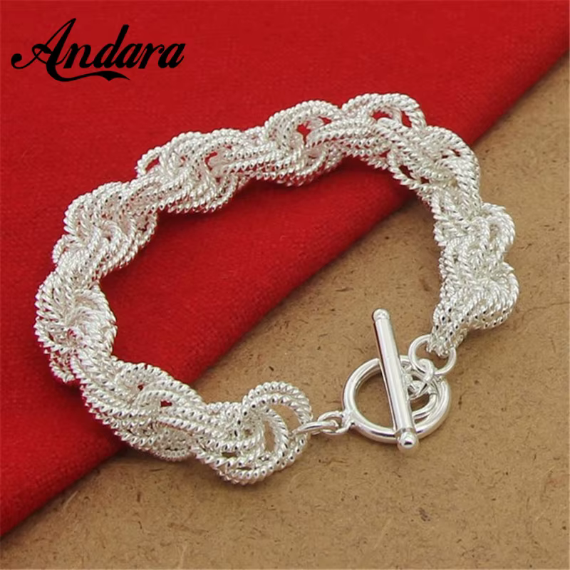 Bracelets à maillons en argent 925 pour femmes, bijoux à breloques, Yaudit