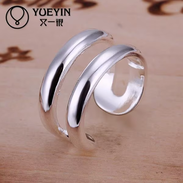 Bagues de mariage couleur argent pour femmes