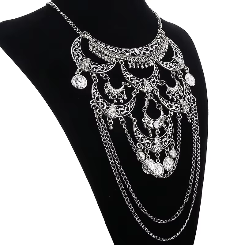 Collares Boho Maxi Collier ras du cou Femme