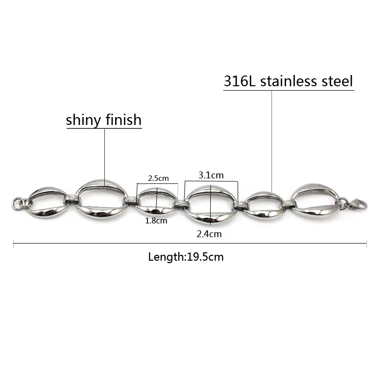 Bracelet en acier inoxydable pour femme
