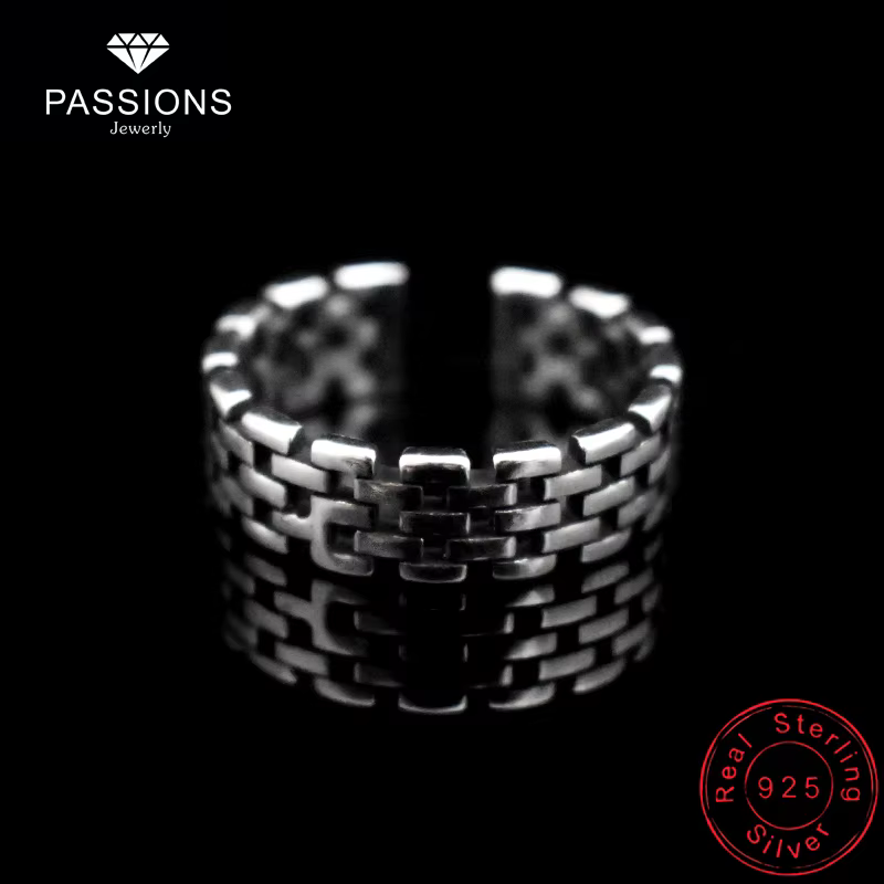 Bague Vintage en argent Sterling 925 pour femmes