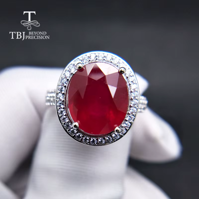Bague de fiançailles élégante avec adrénine naturelle pour femme
