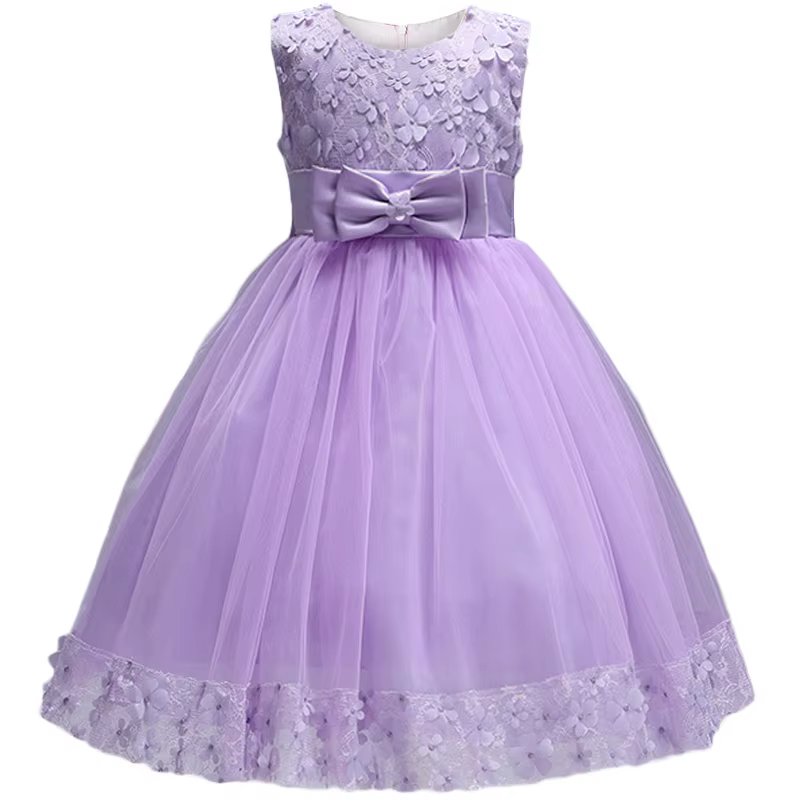 Robe de Soirée en Dentelle pour Fille