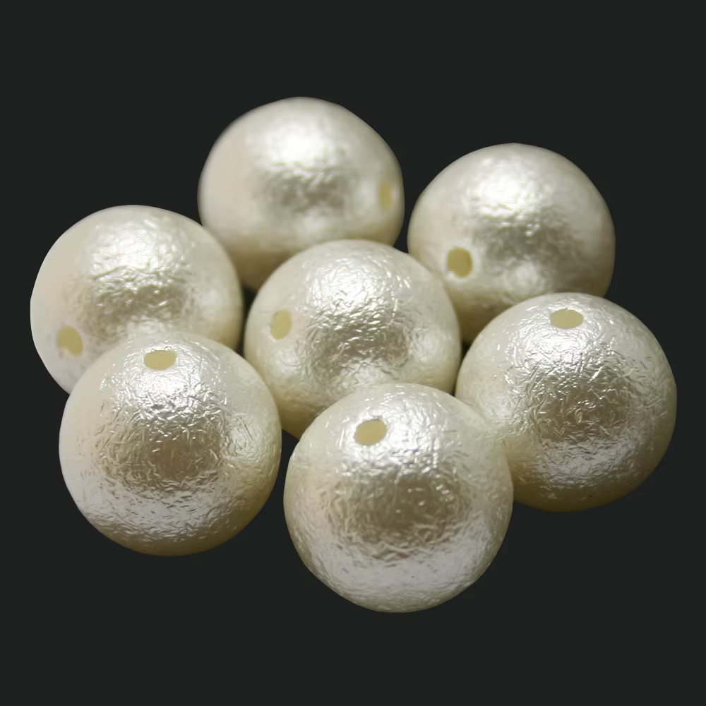 Perles Rondes en Ivoire 4/6/8/10/12/20mm