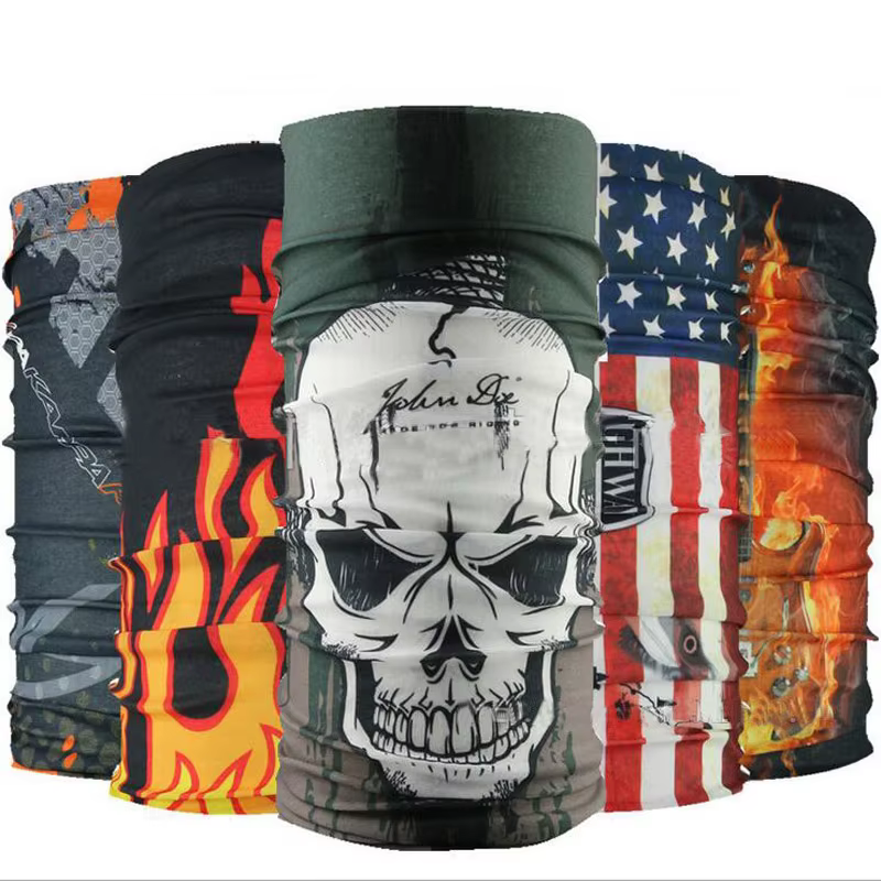 Crâne anneau magique cou écharpe bandeau multifonctionnel Bandana visage sans couture Tube tubulaire unisexe hommes femmes unisexe foulards