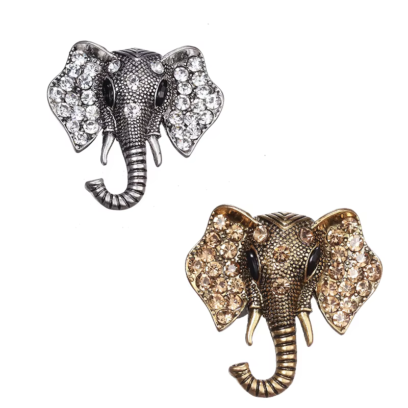 ZRM – broche éléphant rétro