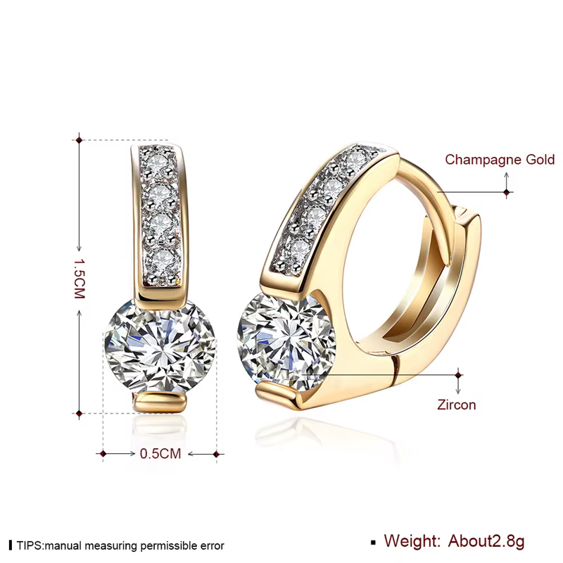 DOTEFFIL – boucles d'oreilles en argent Sterling 925 pour femme