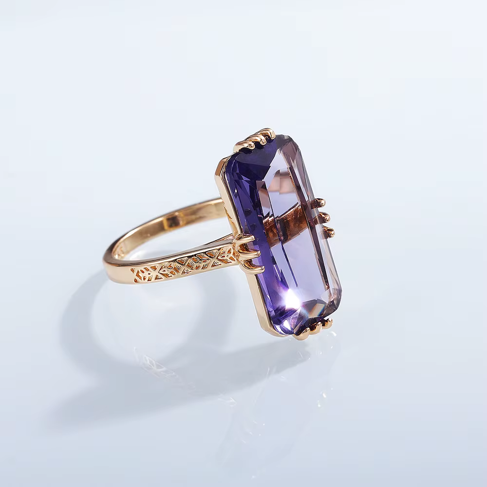 Bague Boho en améthyste pour femmes