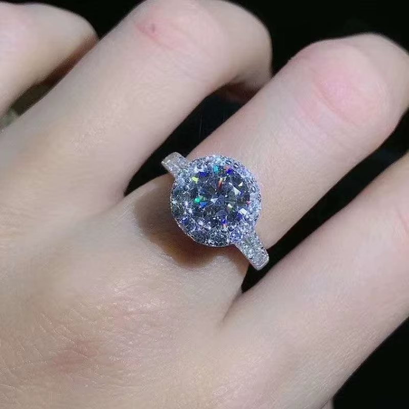 Bague De mariage en or blanc 14K pour femmes