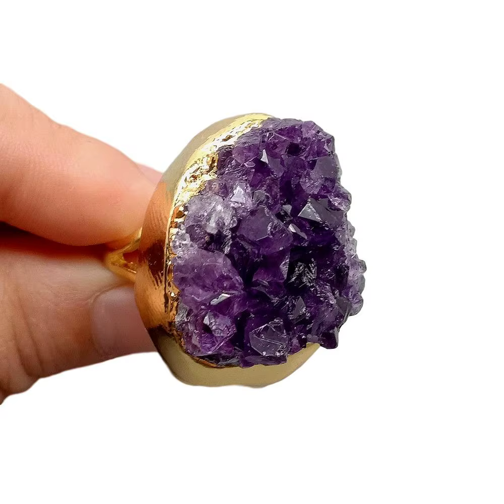 Bague plaquée or réglable, Natural Alanding Yst Lomzy Freedom