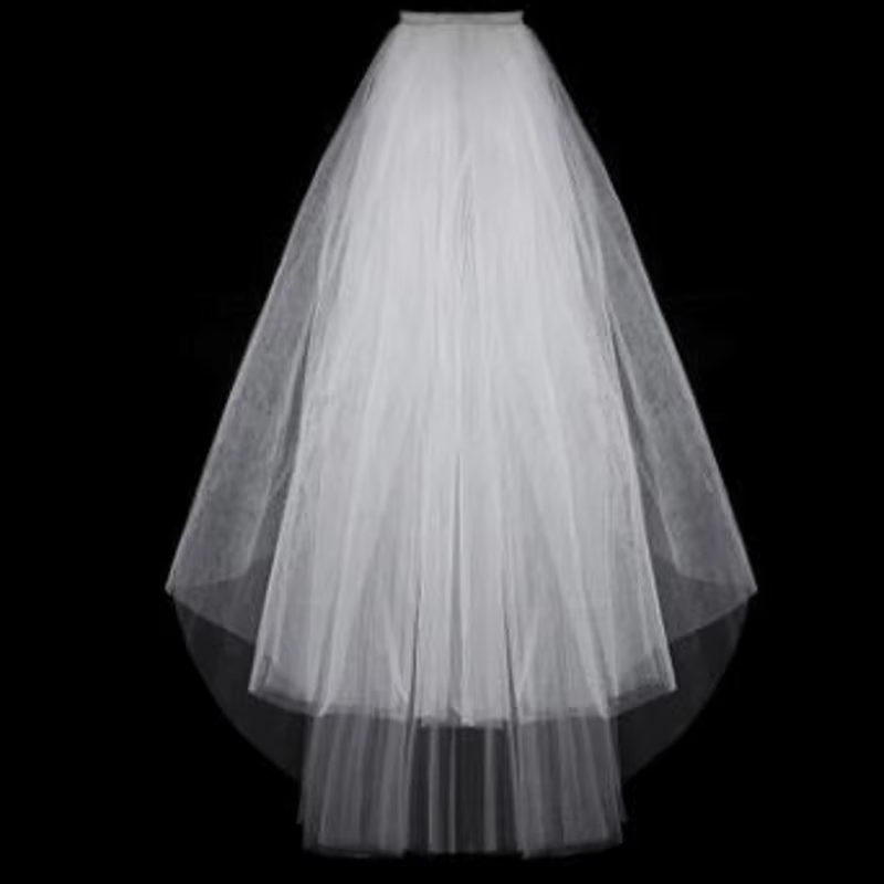 Voile de mariée Simple en Tulle blanc ivoire