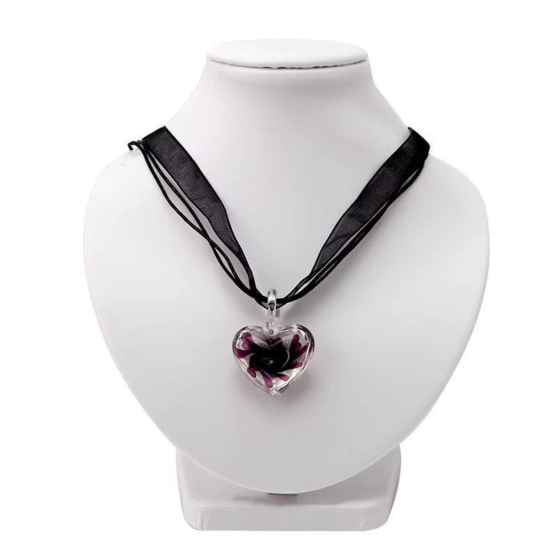 Collier pendentif en verre de Murano