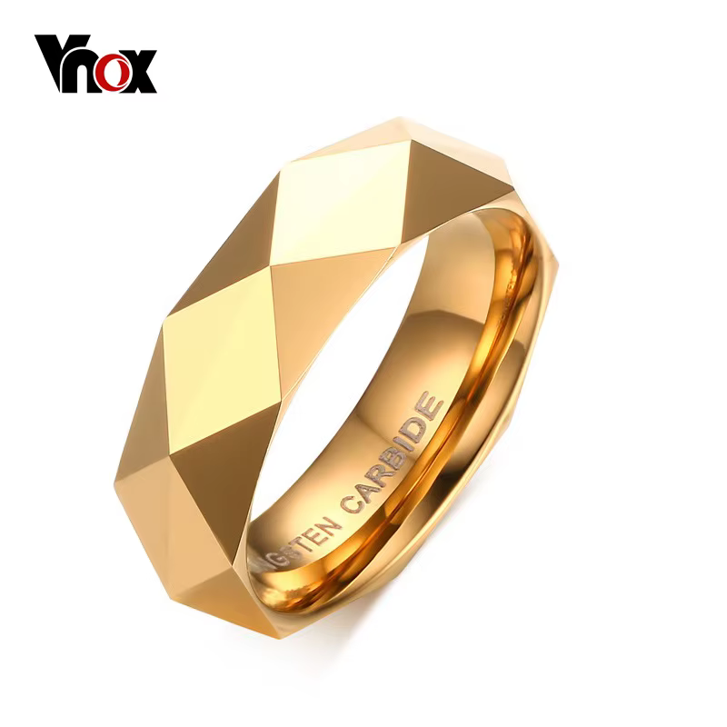 Vnox – bague de mariage en carbure de tungstène pour hommes