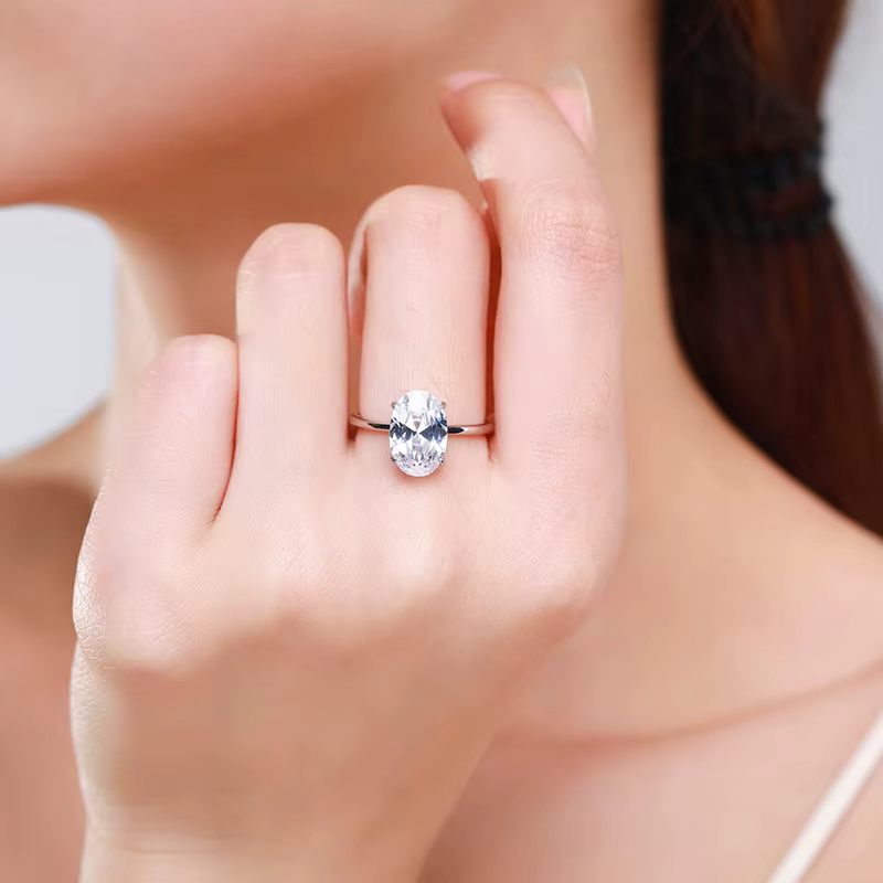 Ailmay – bague de mariage 3CT en argent Sterling 925