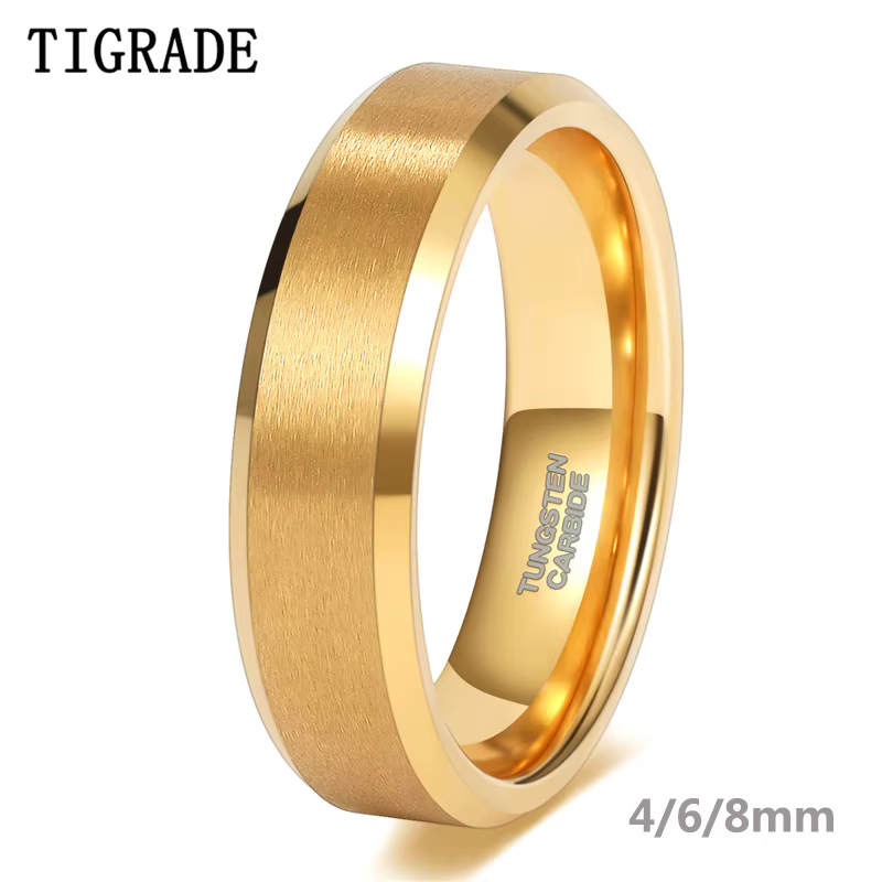 Tigrade – bague de mariage plaquée or pour femmes