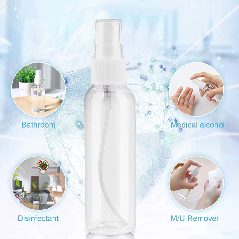 Flcopropriété pulvérisateur portable en plastique l'horloge transparent