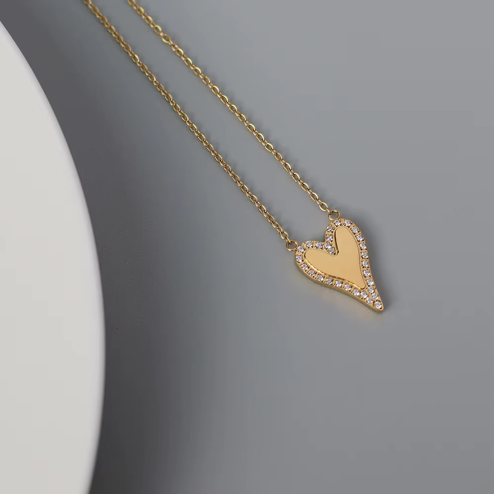 Amaiyllis-Collier Pendentif Coeur Or 18K