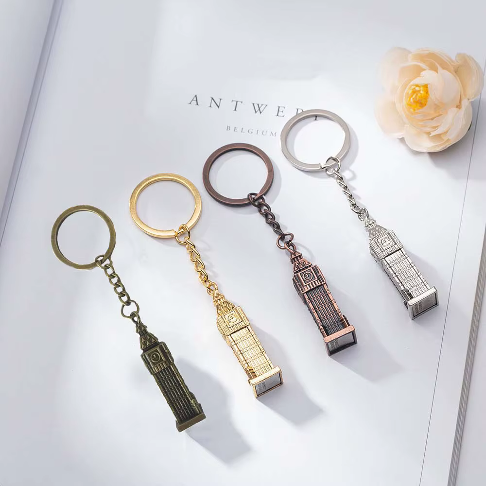 Petit porte-clés modèle d'horloge de Londres