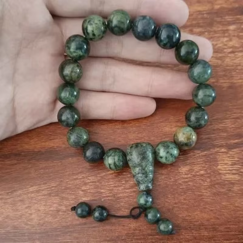 Bracelet en pierre de Jade tibétain naturelle