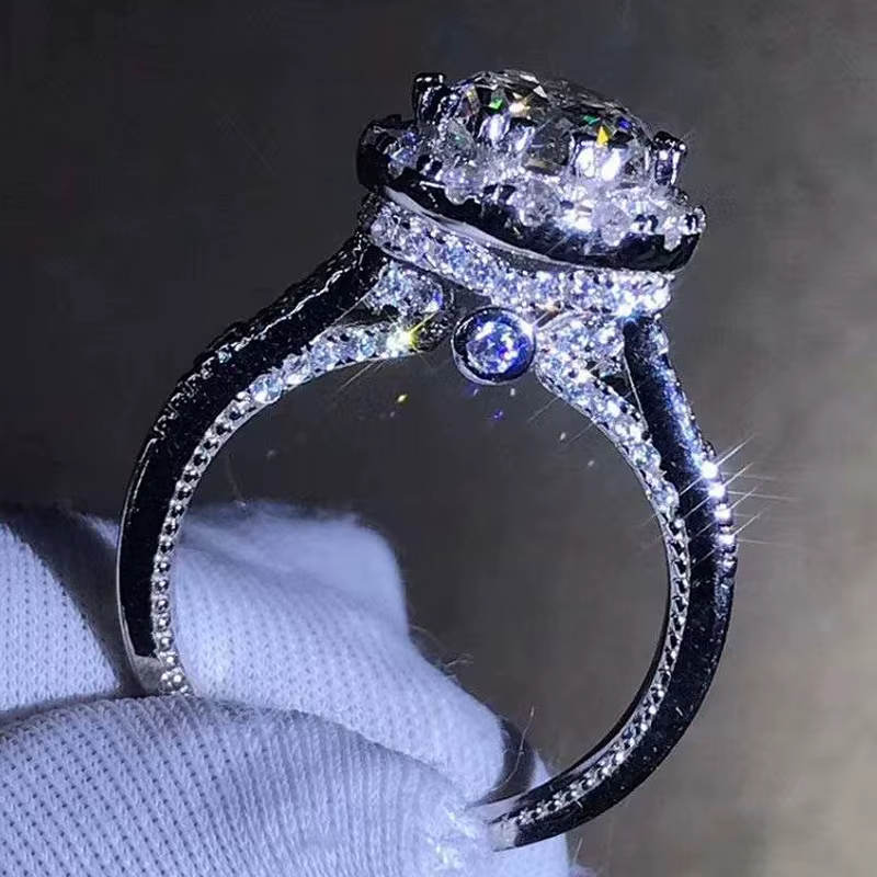 Bague De mariage en or blanc 14K pour femmes