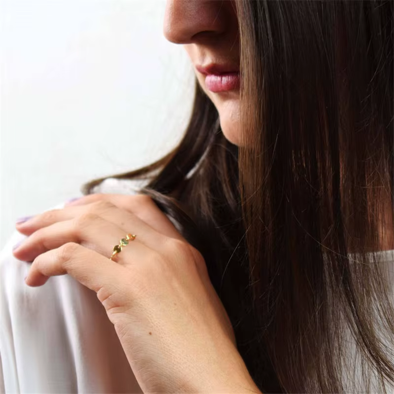 Bagues de pièces de monnaie minimalistes pour femmes