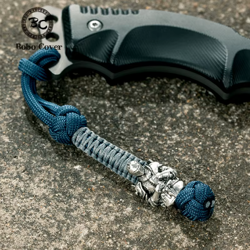 Porte-clés chevaliers nordiques faits à la main pour hommes et femmes, lanière d'extérieur, pendentif couteau de voiture, bijoux Vikings de la marine, cadeau, livraison directe