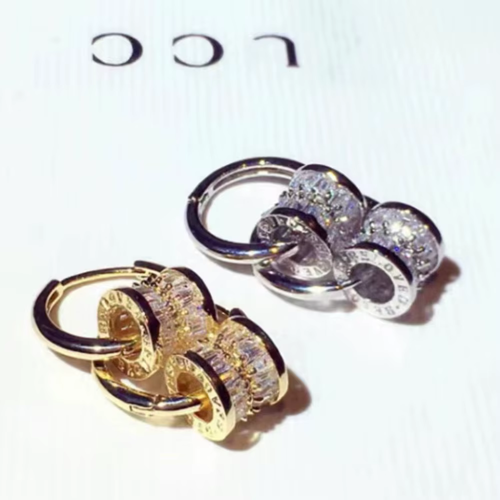 Boucles d'oreilles rondes en Zircon Super brillant pour femmes