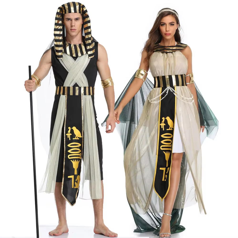 Costume d'halloween, reine du pharaon égyptien