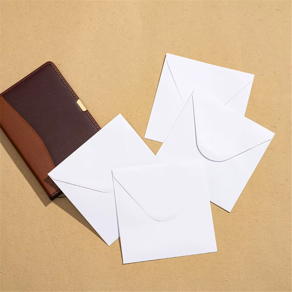 Enveloppes d'invitation carrées Vintage 15x15cm