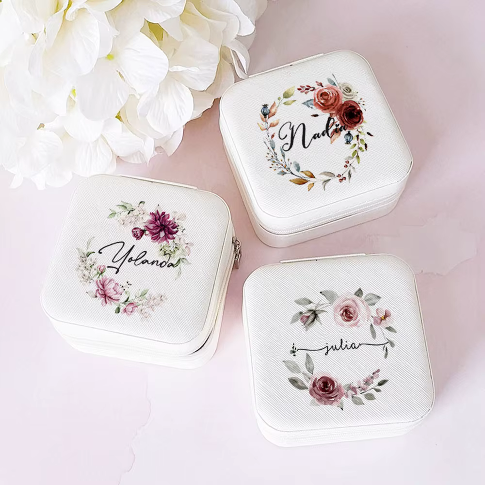 Boîte à bijoux personnalisée avec nom