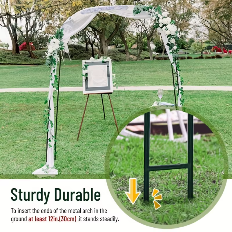 Arche de jardin en métal avec cadre en acier rapide