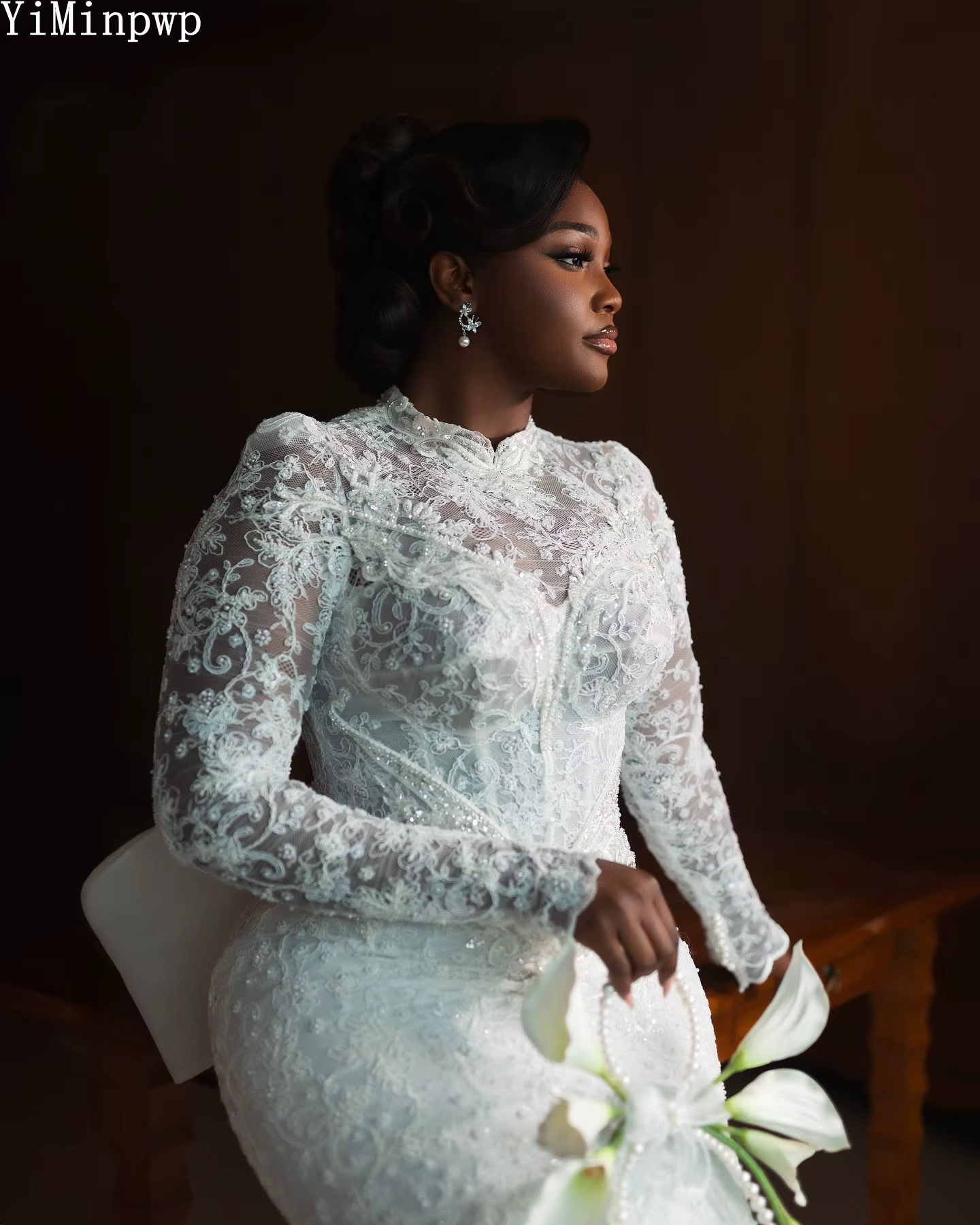 Robes de mariée sirène en dentelle pour la mariée