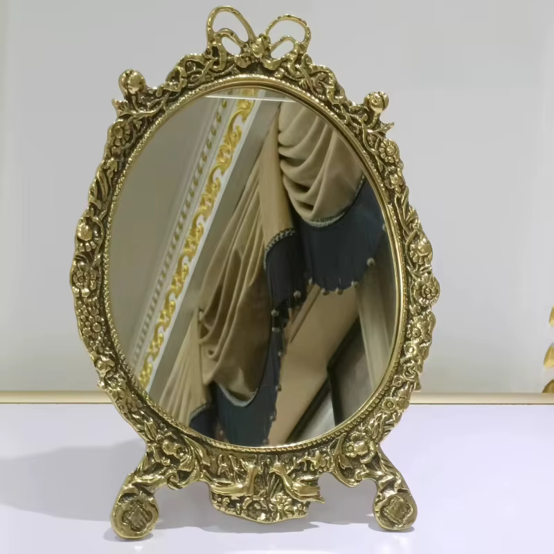 Miroir mural ovale pour filles