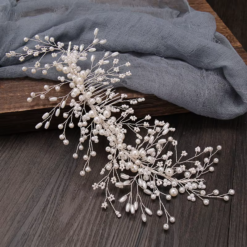 Bandeaux de fleurs en céramique pour mariée