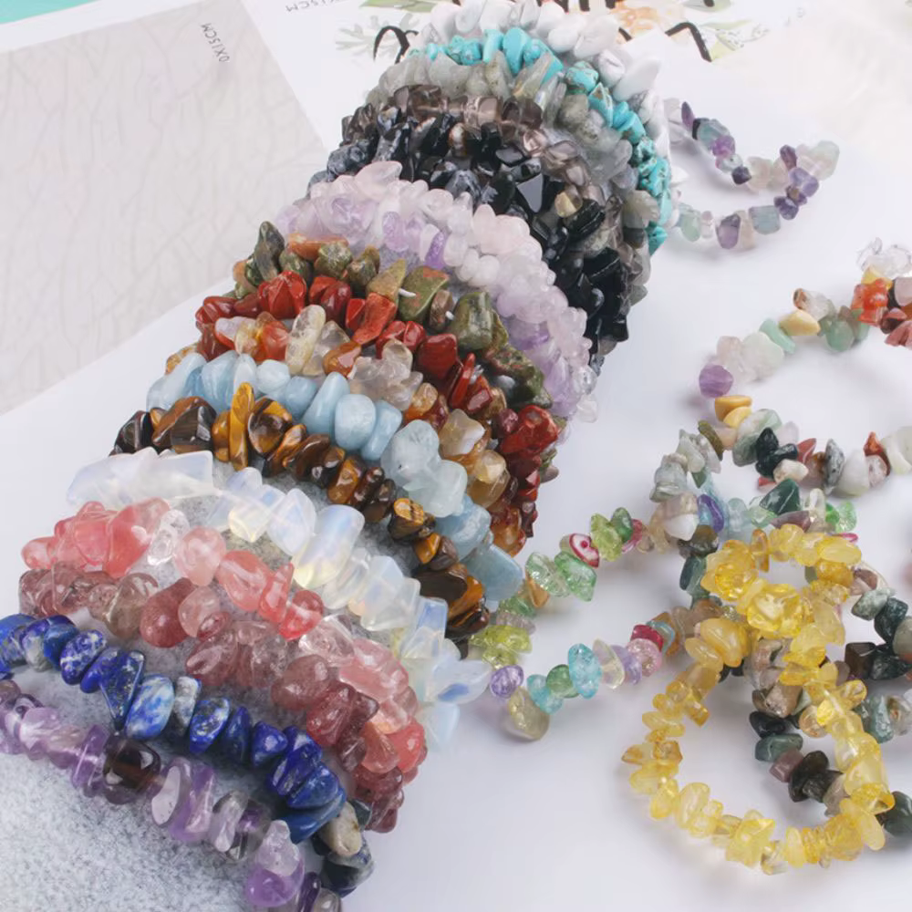 Bracelet en pierre concassée en cristal naturel