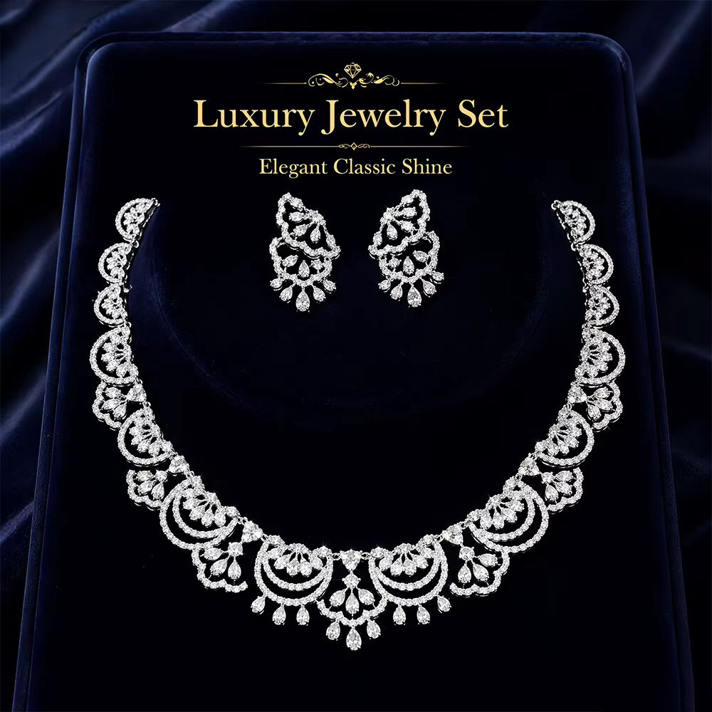 Nouveauté 2026 : Parure de bijoux de luxe (colliers
